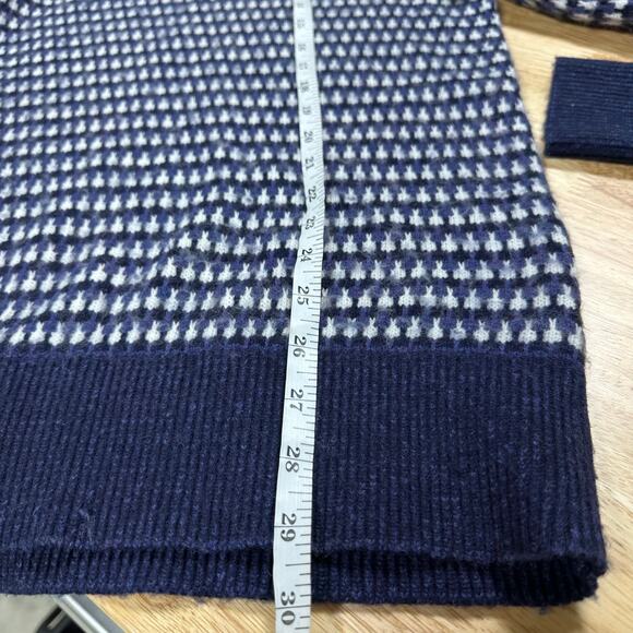 Ted Baker NWT Navy Blue Riber Roll Neck Wool Jumper Turtleneck Sweater Sz 4 (L) - Picture 10 of 10